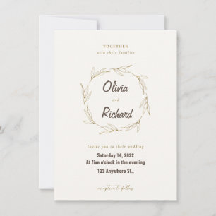 Tarjeta de invitación de boda Guardar la fecha Bei