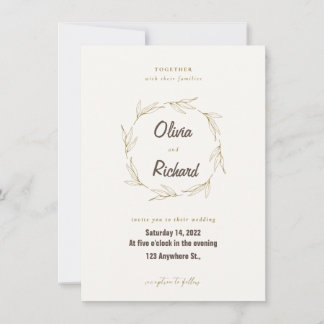 Tarjeta de invitación de boda Guardar la fecha Bei