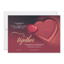 Tarjeta de Invitación de Boda Juntos, Por Siempre,