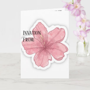 Tarjeta de Invitación de Boda Minimalista