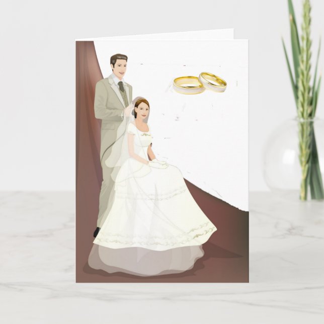 Tarjeta de invitación de boda moderna nº 4 (Anverso)