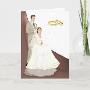 Tarjeta de invitación de boda moderna nº 4