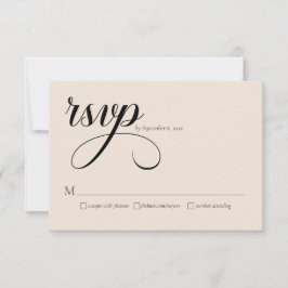 Tarjeta de Invitación de Boda Moderna y Elegante c