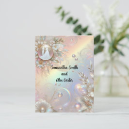 Tarjeta de Invitación de Boda para Pareja Romántic