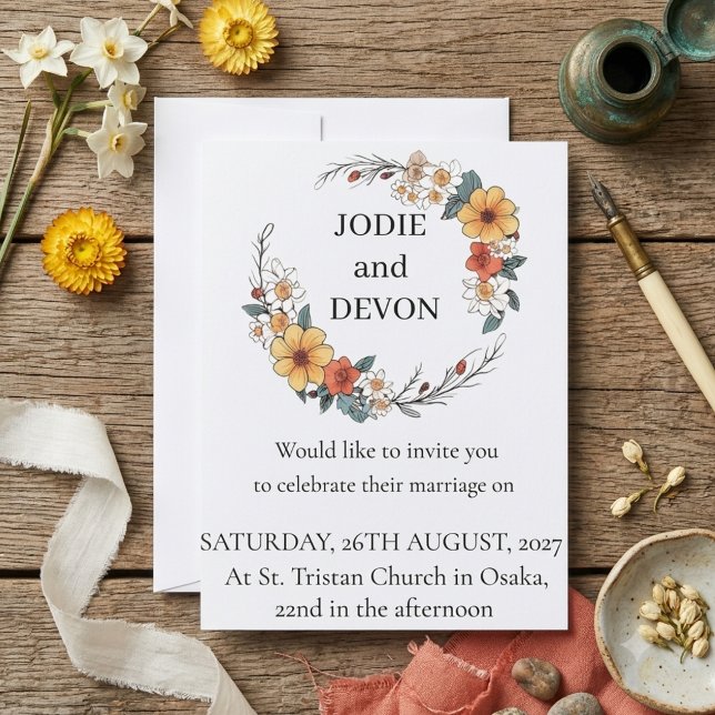 Tarjeta de Invitación de Boda Personalizada (Subido por el creador)