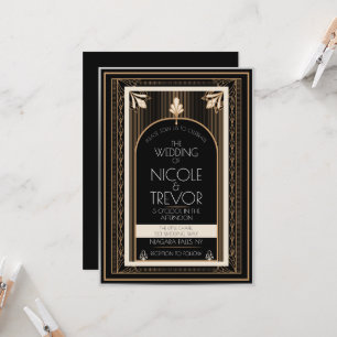 Tarjeta de Invitación de Boda Personalizada con Ma