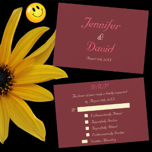 Tarjeta de invitación de boda personalizada divert