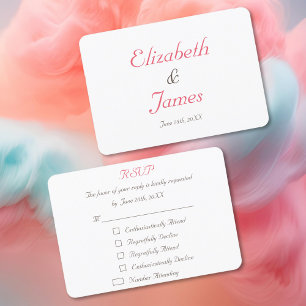 Tarjeta de invitación de boda personalizada y dive