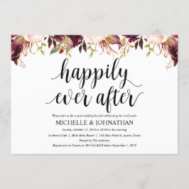 Tarjeta de Invitación de Boda Posterior con estilo