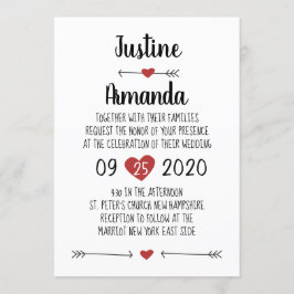 TARJETA DE INVITACIÓN DE BODA ROMÁNTICA
