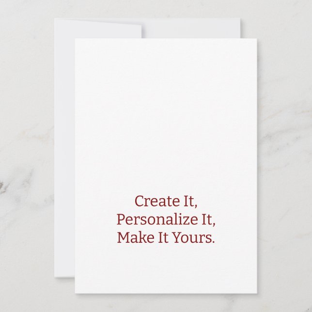 Tarjeta de Invitación de Boda Simple Profesional 5 (Anverso)