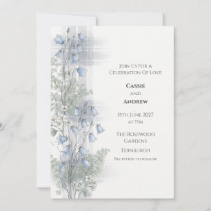 Tarjeta de Invitación de Boda Tartán de Campanilla