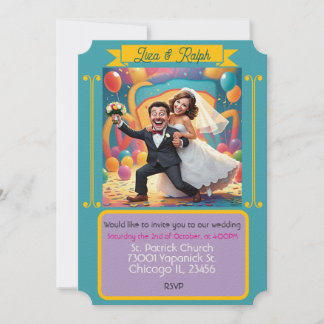 " TARJETA DE INVITACIÓN DE BODAS "
