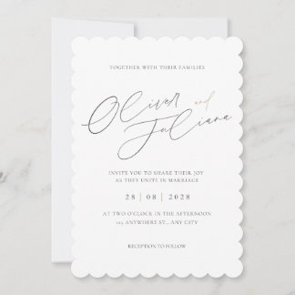 ¡TARJETA DE INVITACIÓN DE BODAS CON ESTÉTICA MINIM