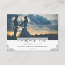 Tarjeta de invitación de bodas de sentimento monoc