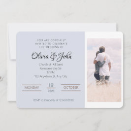 Tarjeta de INVITACIÓN de BODAS elegante