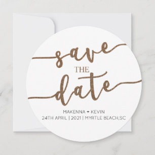 TARJETA DE INVITACIÓN DE BODAS GUARDA LA FECHA