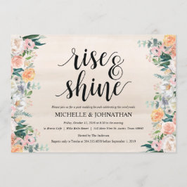 Tarjeta de invitación de brunch para Boda de Rusti