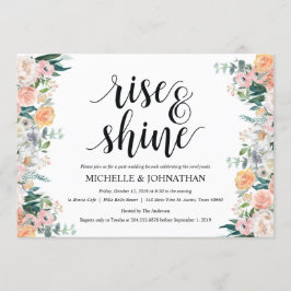Tarjeta de invitación de brunch para Boda de Rusti