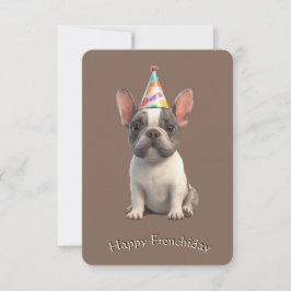 Tarjeta de invitación de Bulldog Francés