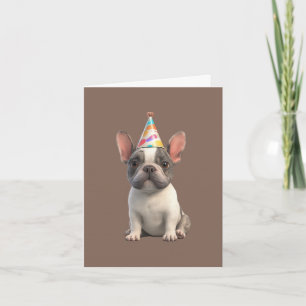 Tarjeta de invitación de Bulldog Francés