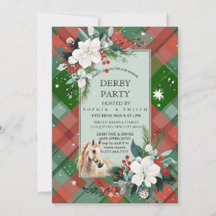 Tarjeta de invitación de caballo de fiesta de Derb