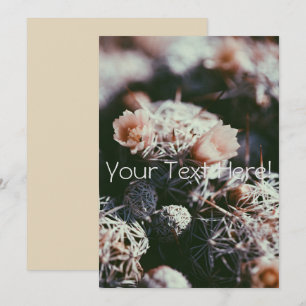 Tarjeta de Invitación de Cactus Personalizada para