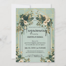 Tarjeta de Invitación de Calentamiento de Casa Bot
