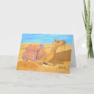 tarjeta de invitación de camello