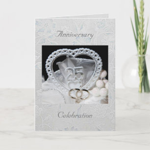 Tarjeta de invitación de celebración del 25 aniver