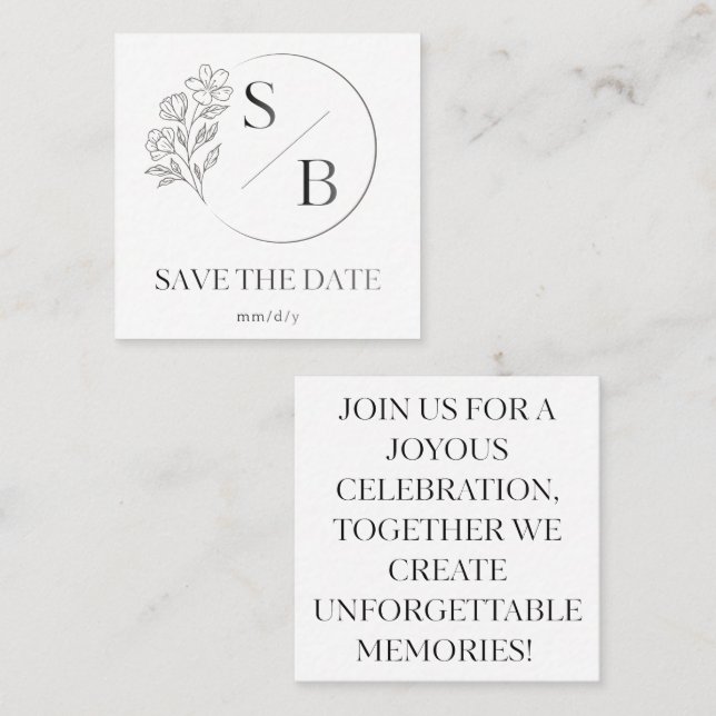 Tarjeta de Invitación de Celebración Elegante | Ev (Anverso / Reverso)