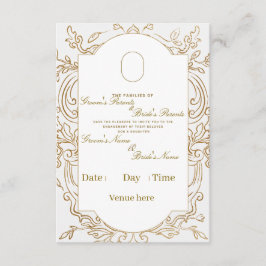 Tarjeta de Invitación de Ceremonia de Compromiso F