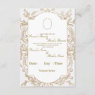 Tarjeta de Invitación de Ceremonia de Compromiso F