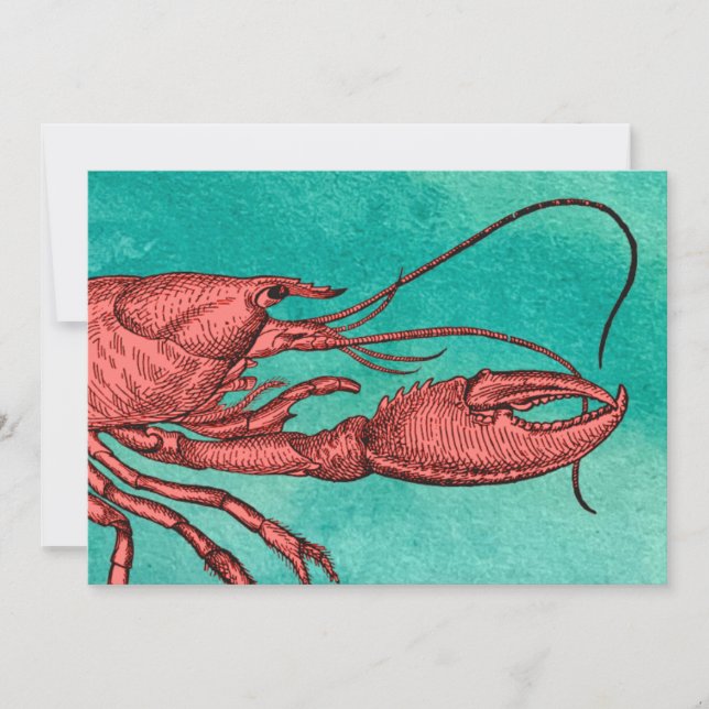 Tarjeta de invitación de Clambake de Red Lobster i (Anverso)