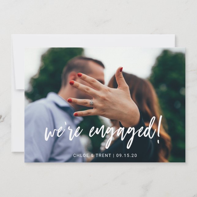 Tarjeta de Invitación de compromiso (Anverso)