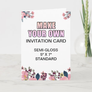 Tarjeta de invitación de compromiso con glosy de f