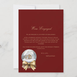 Tarjeta de Invitación de compromiso de decoración 