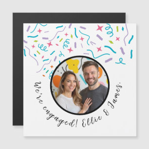 Tarjeta de Invitación de compromiso de nombre de f