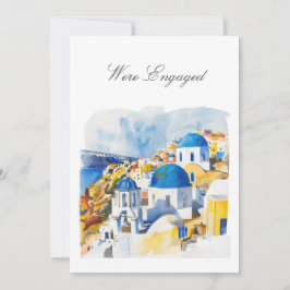 Tarjeta de Invitación de compromiso mediterráneo