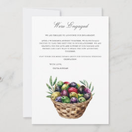 Tarjeta de Invitación de compromiso mediterráneo