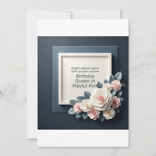 TARJETA DE INVITACIÓN DE CUMPLEAÑOS (Anverso)