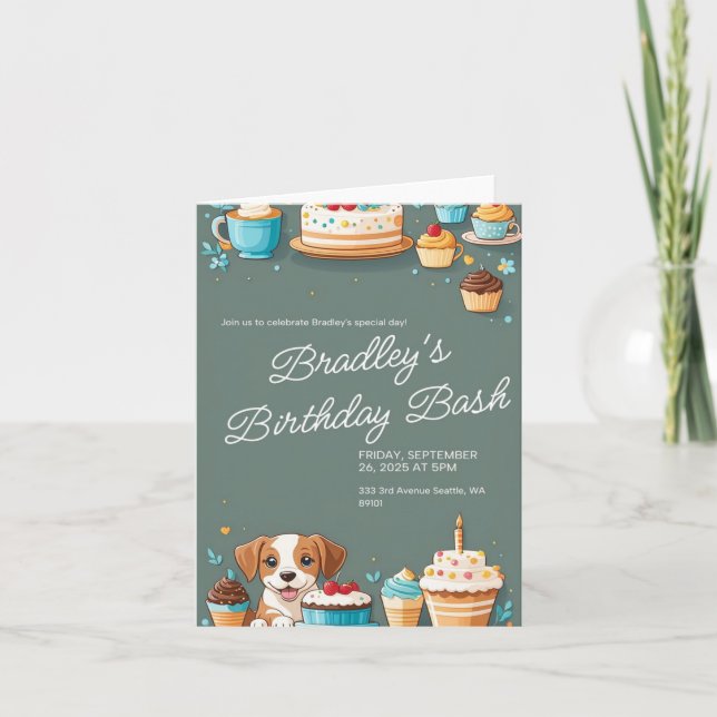 TARJETA DE INVITACIÓN DE CUMPLEAÑOS (Anverso)