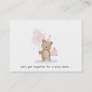 Tarjeta de Invitación de Cumpleaños Beary Sweet