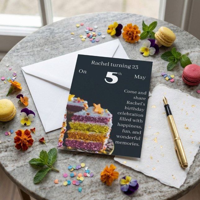 Tarjeta de invitación de cumpleaños clásica (Subido por el creador)