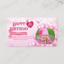 Tarjeta de invitación de cumpleaños con foto de sa
