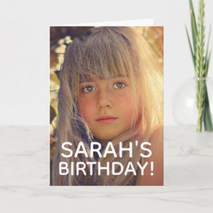 TARJETA DE INVITACIÓN DE CUMPLEAÑOS CON FOTO PERSO