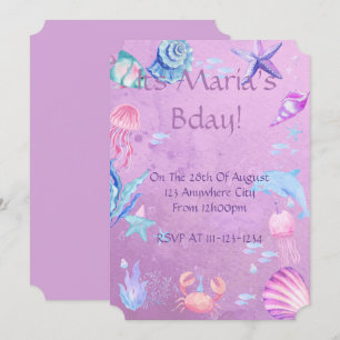TARJETA DE INVITACIÓN DE CUMPLEAÑOS CON TEMA DE SI