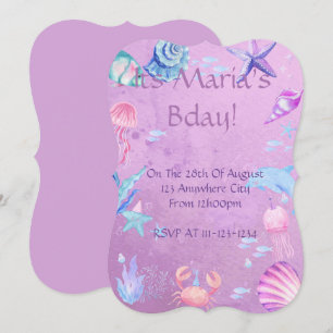 TARJETA DE INVITACIÓN DE CUMPLEAÑOS CON TEMA DE SI
