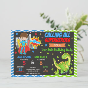 Tarjeta de Invitación de Cumpleaños Conjunta de Su