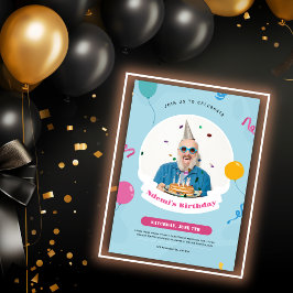 tarjeta de invitación de cumpleaños creada en líne